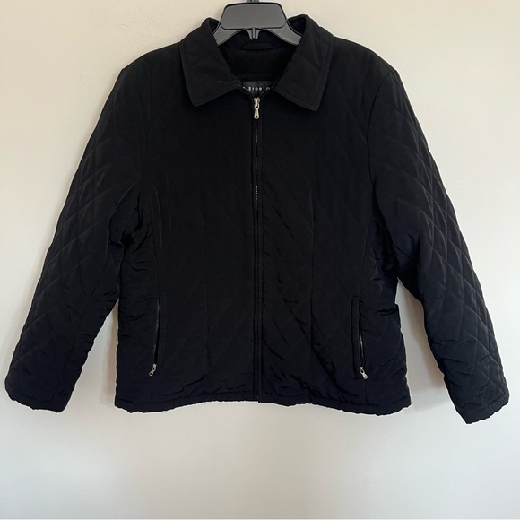 Women’s Braetan Quilted Winter Jacket Mid Length Full Zip Size XL Black - Picture 1 of 8